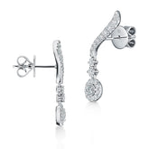 Vela Crossover Diamond Earrings - Dracakis Jewellers